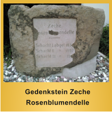 Gedenkstein Zeche Rosenblumendelle
